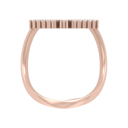 Majestic Band Half Eternity Ring In 925 Sterling Silver - Four