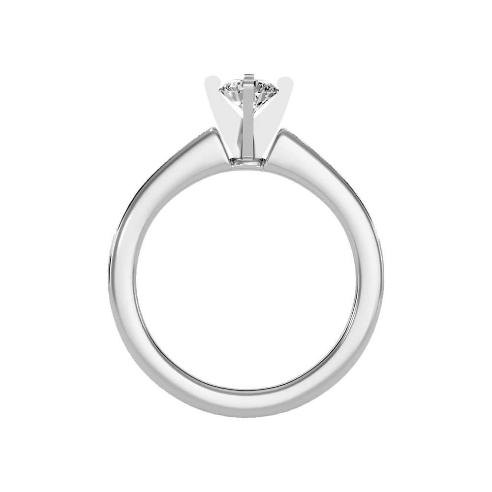 Majestic Solitaire Ring In 925 Sterling Silver - Two