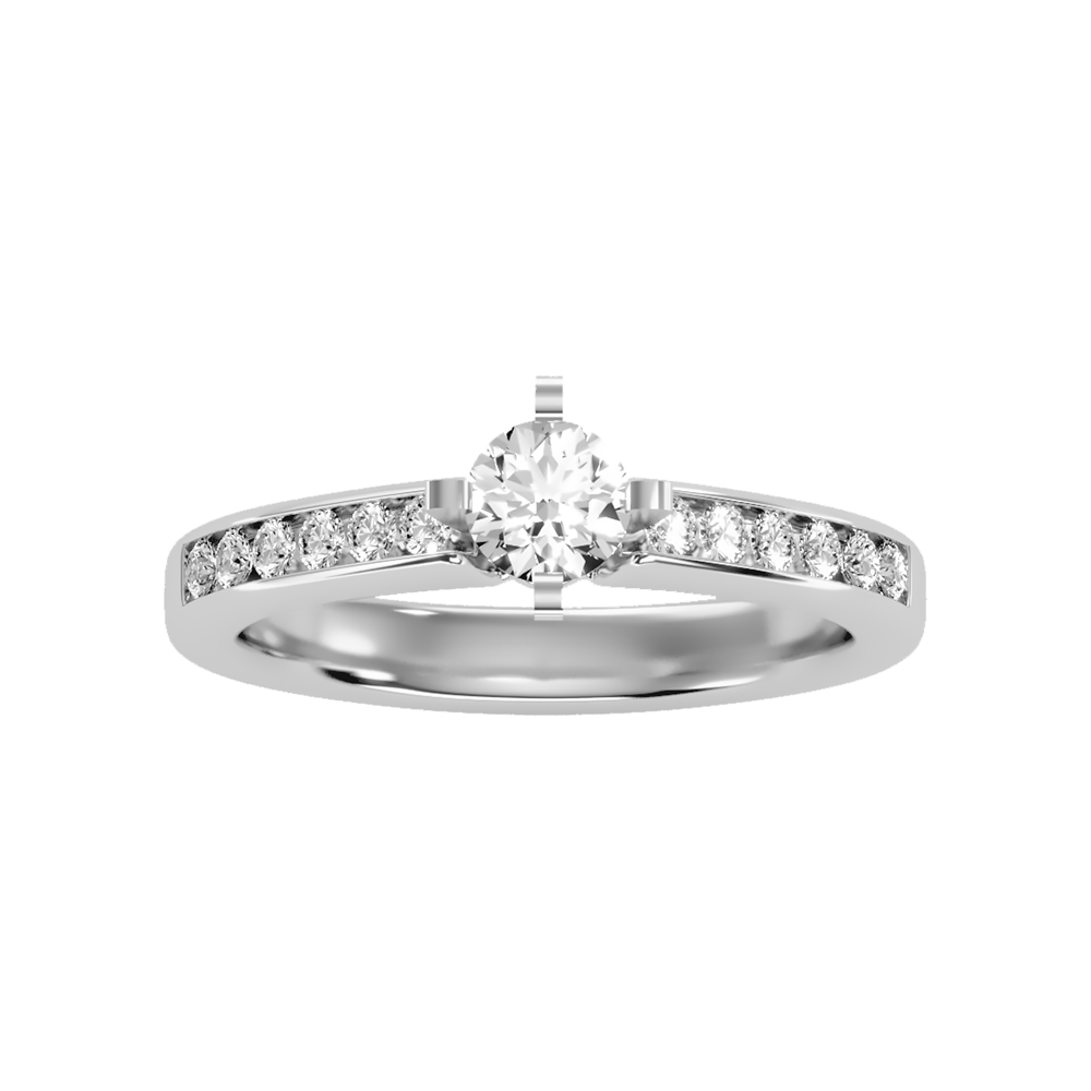 Majestic Solitaire Ring - Three