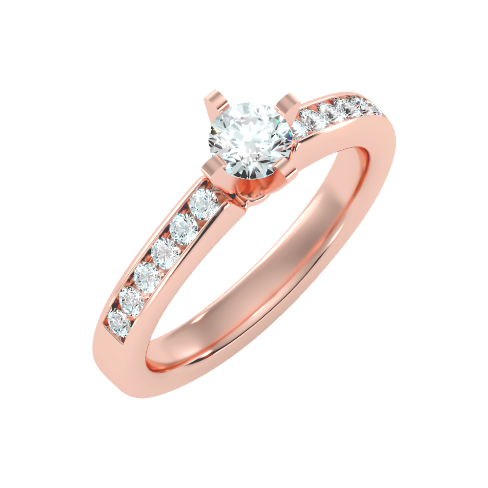 Majestic Solitaire Ring - Five