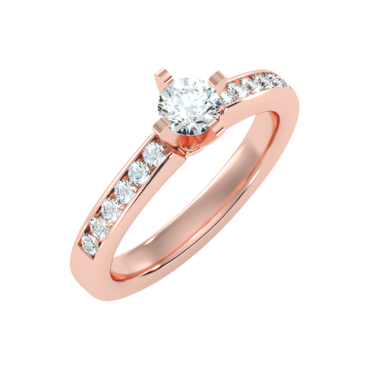 Majestic Solitaire Ring - Five