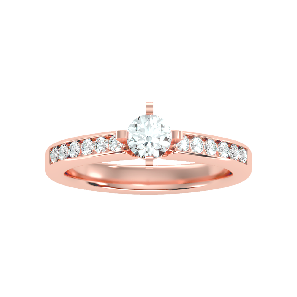 Majestic Solitaire Ring In 925 Sterling Silver - Seven