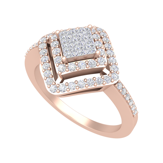 Mandala Cocktail Ring - One