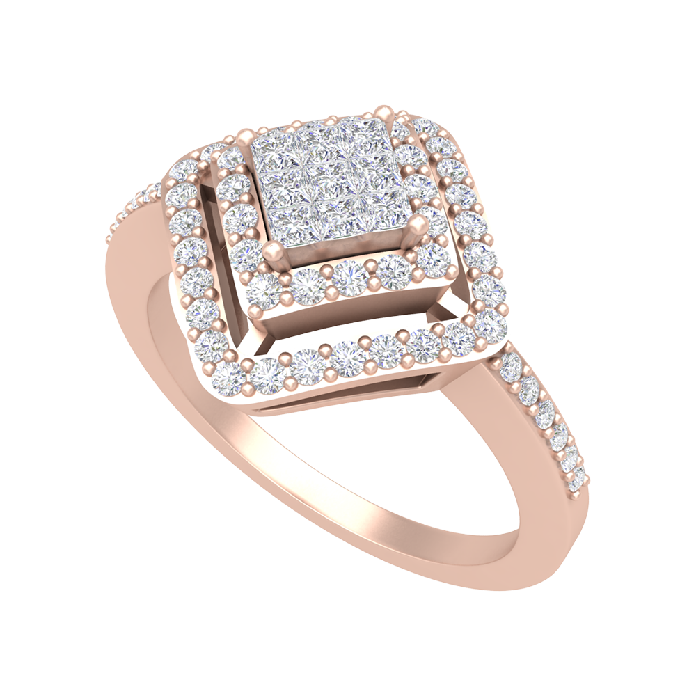 Mandala Cocktail Ring In 925 Sterling Silver - One