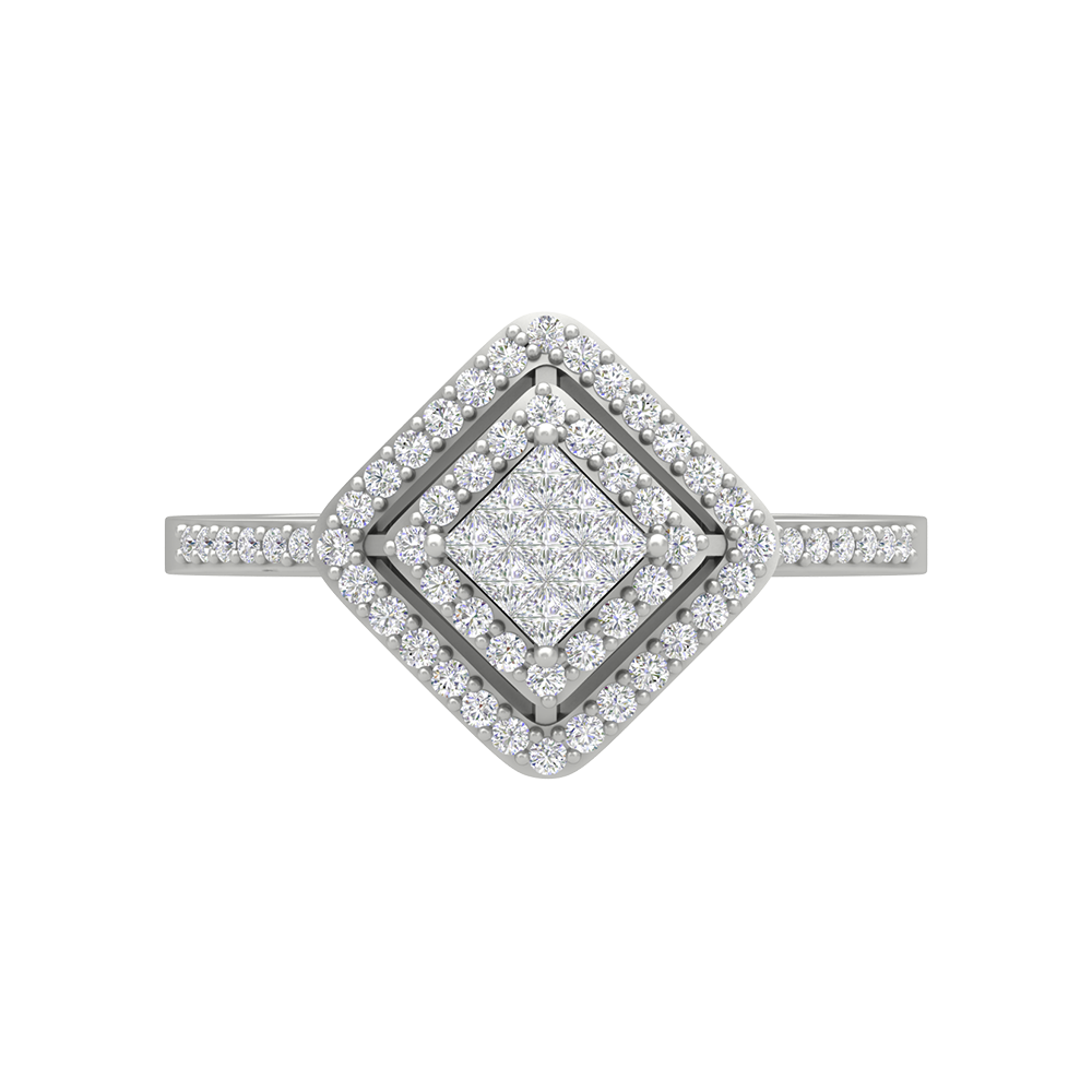 Mandala Cocktail Ring In 925 Sterling Silver - Six