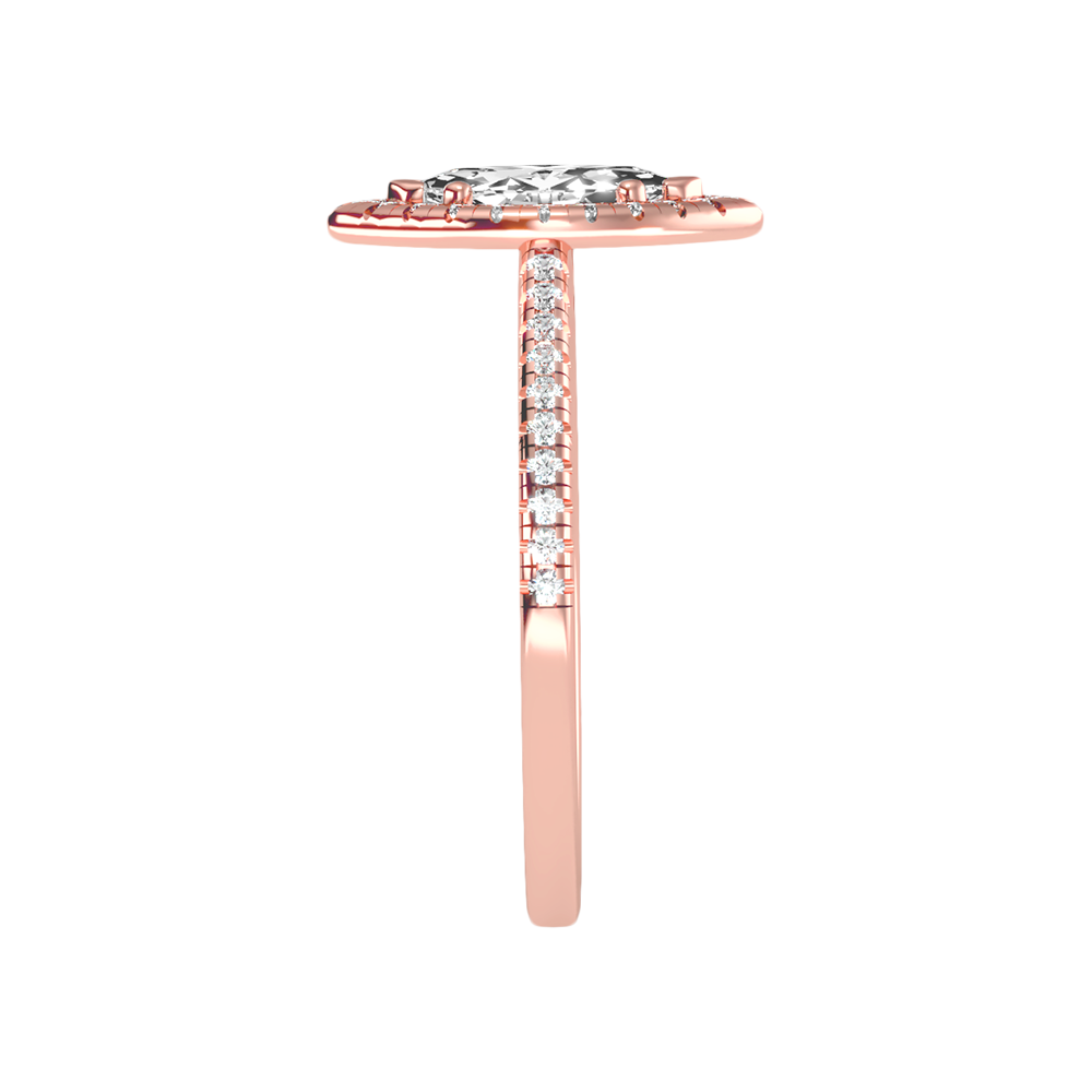 Marquise Shaped Diamond Ring - Four
