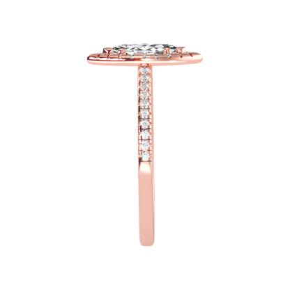 Marquise Shaped Diamond Ring - Four