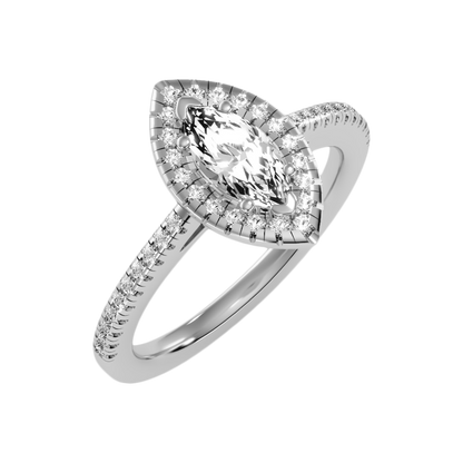 Marquise Shaped Diamond Ring - Five