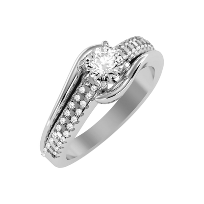 Marvellous Solitaire Ring In 925 Sterling Silver - Two