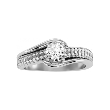 Marvellous Solitaire Ring In 925 Sterling Silver - Four