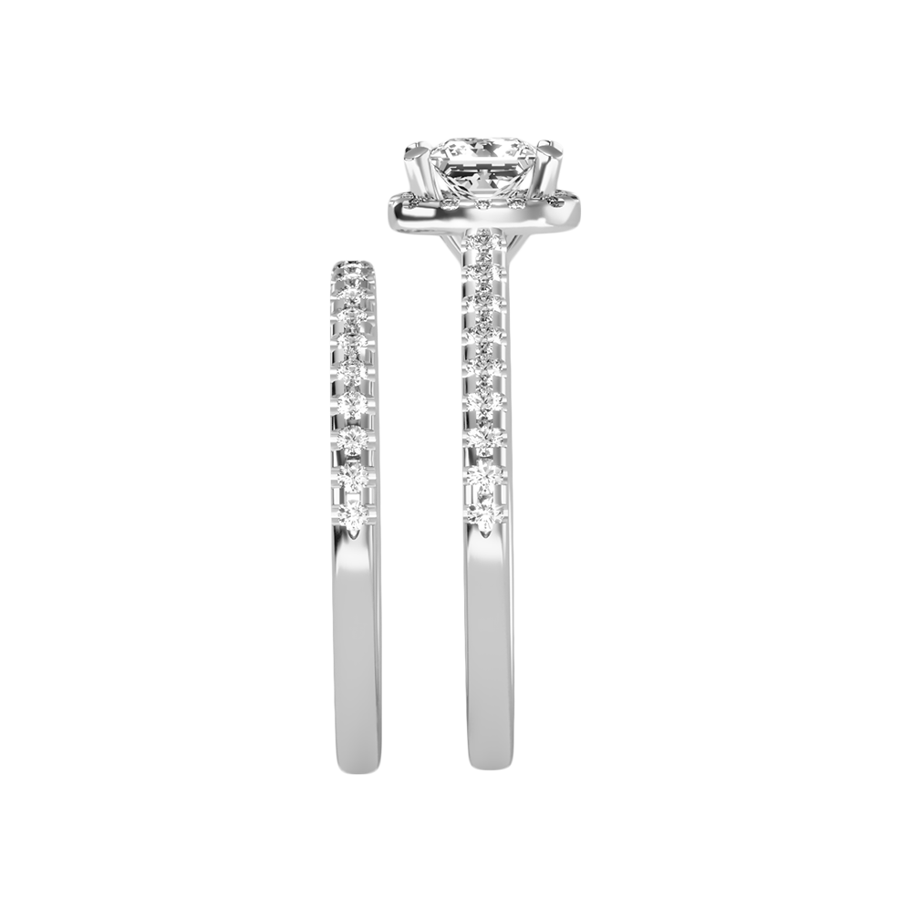 Marvellou Bridal Ring Set In 925 Sterling Silver - Four