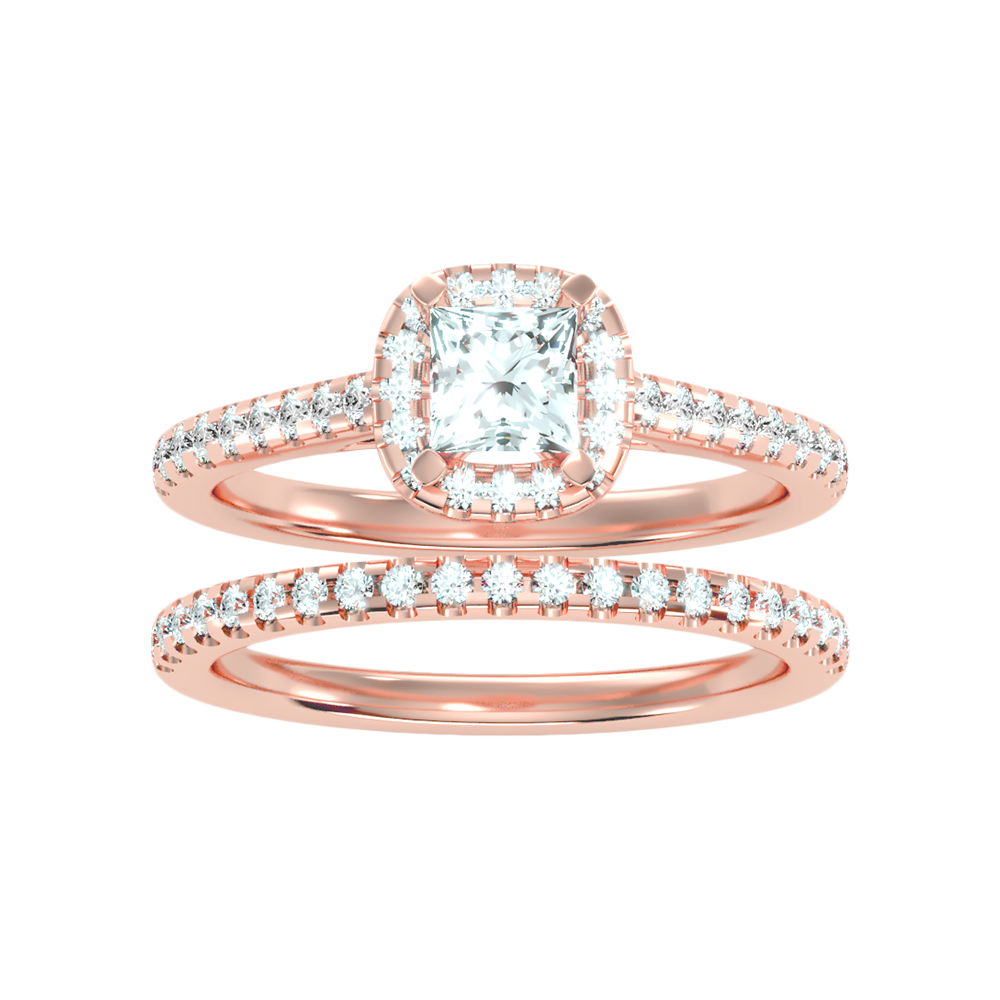Marvellou Bridal Ring Set In 925 Sterling Silver - Six