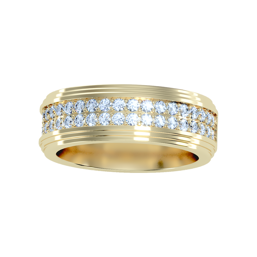 Marvelous Men's Broad Band Ring In 925 Sterling Silver - Ten