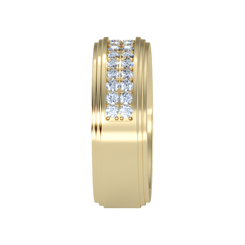 Marvelous Men's Broad Band Ring In 925 Sterling Silver - Eleven
