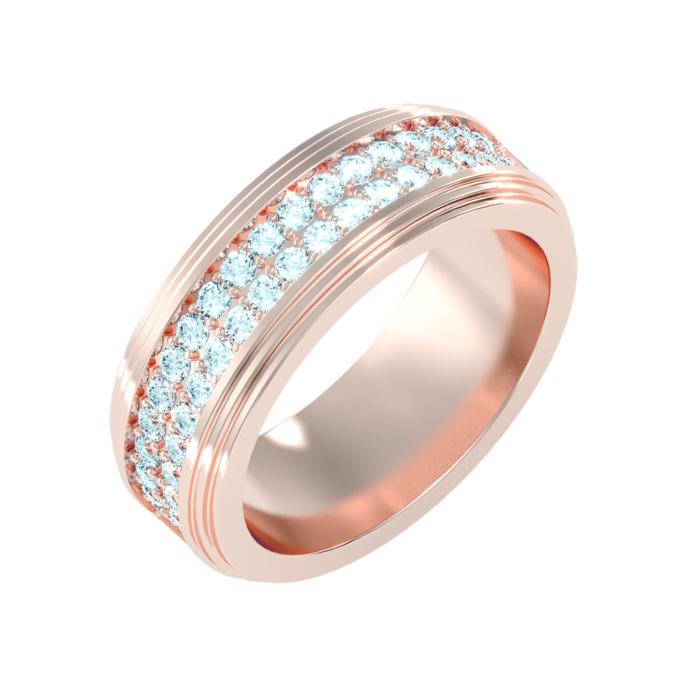Marvelous Men's Broad Band Ring In 925 Sterling Silver - Five