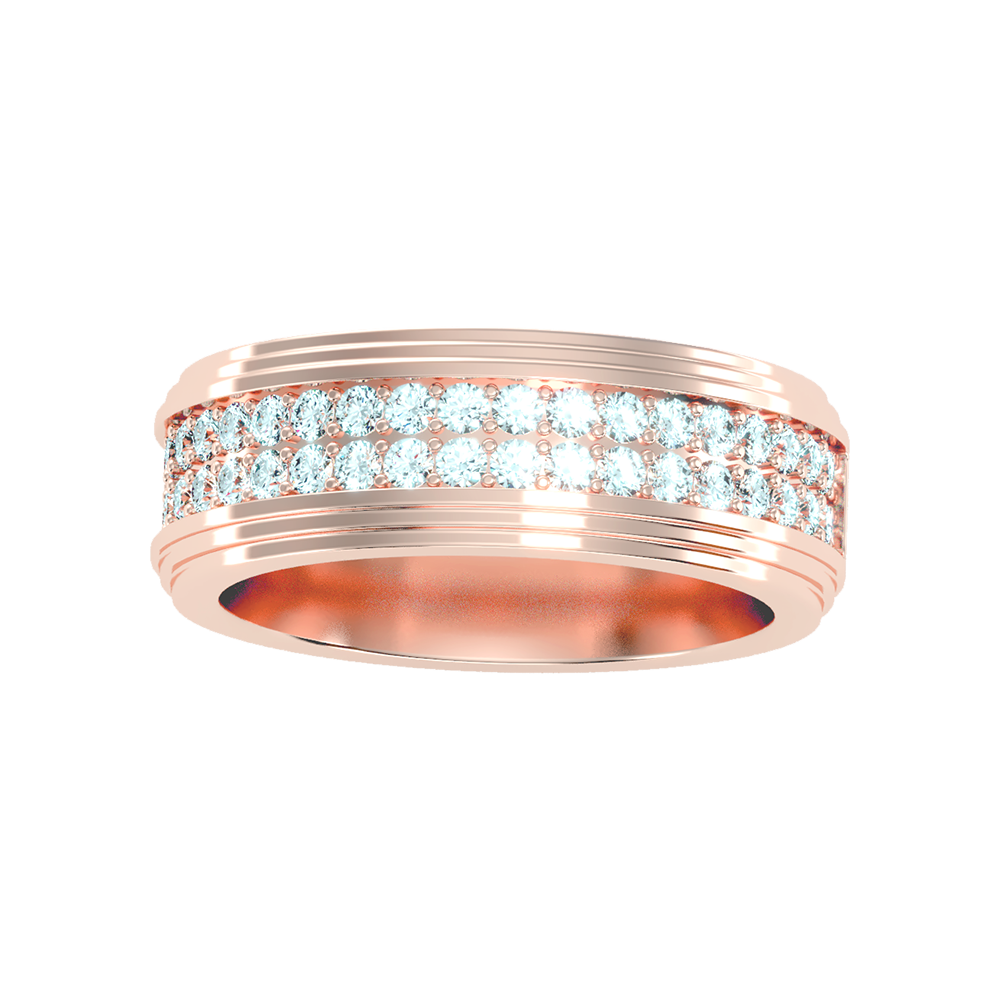 Marvelous Men's Broad Band Ring - Six
