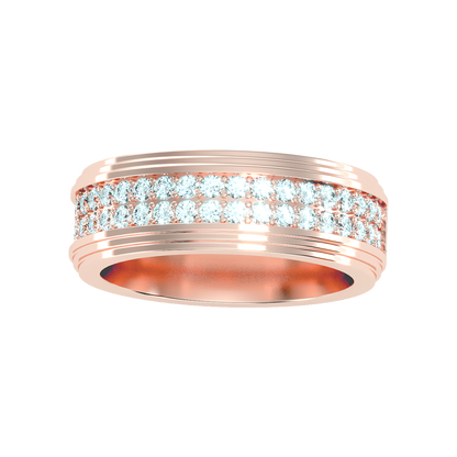 Marvelous Men's Broad Band Ring - Six