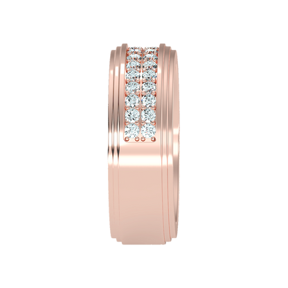 Marvelous Men's Broad Band Ring - Seven