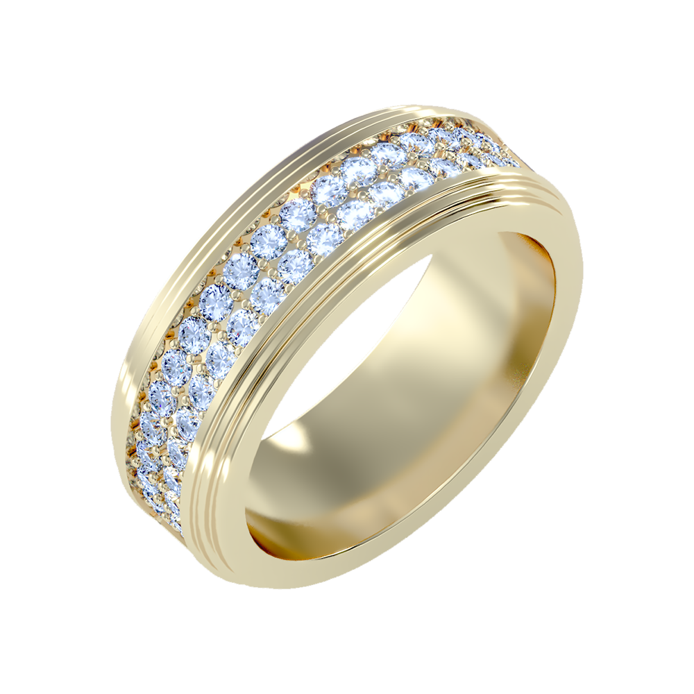 Marvelous Men's Broad Band Ring - Nine