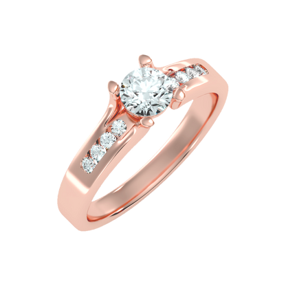 Marvelous Solitaire Ring In 925 Sterling Silver - One