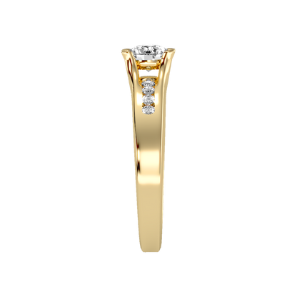 Marvelous Solitaire Ring In 925 Sterling Silver - Eleven