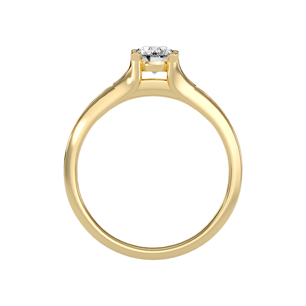 Marvelous Solitaire Ring In 925 Sterling Silver - Twelve