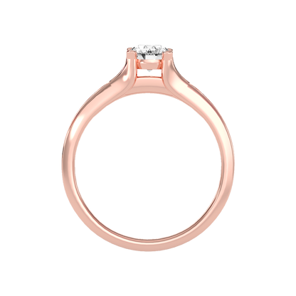 Marvelous Solitaire Ring In 925 Sterling Silver - Two