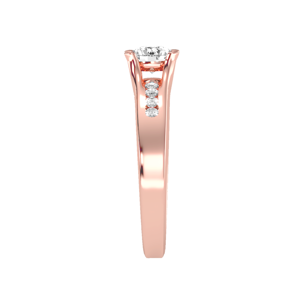 Marvelous Solitaire Ring In 925 Sterling Silver - Four