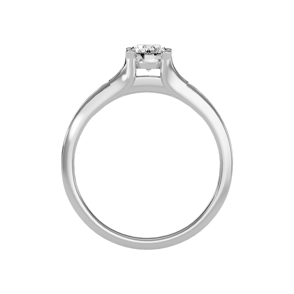 Marvelous Solitaire Ring In 925 Sterling Silver - Eight