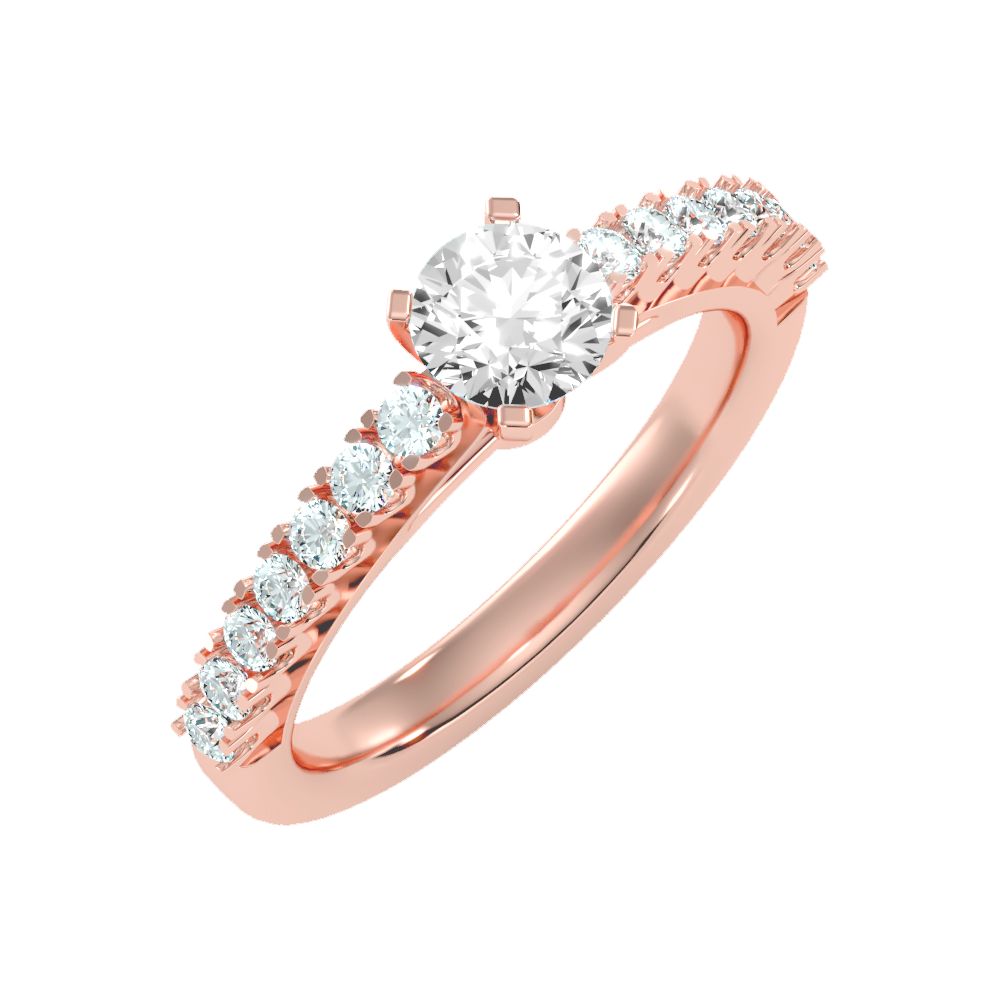 May Flower Solitaire Ring - Five