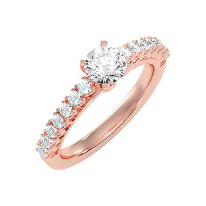 May Flower Solitaire Ring - Five