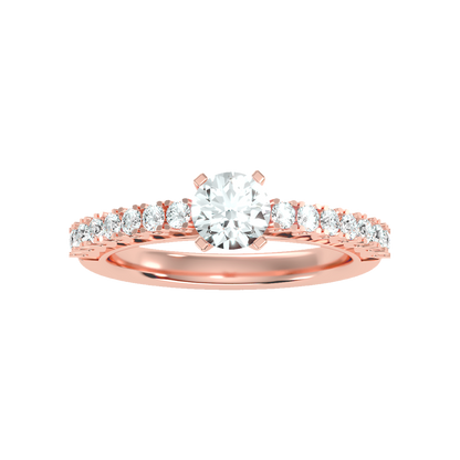 May Flower Solitaire Ring - Seven
