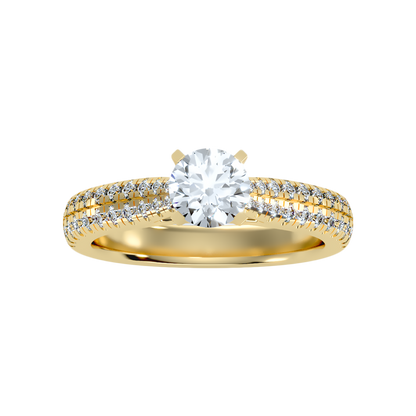 Mazica Solitaire Ring In 925 Sterling Silver - Ten