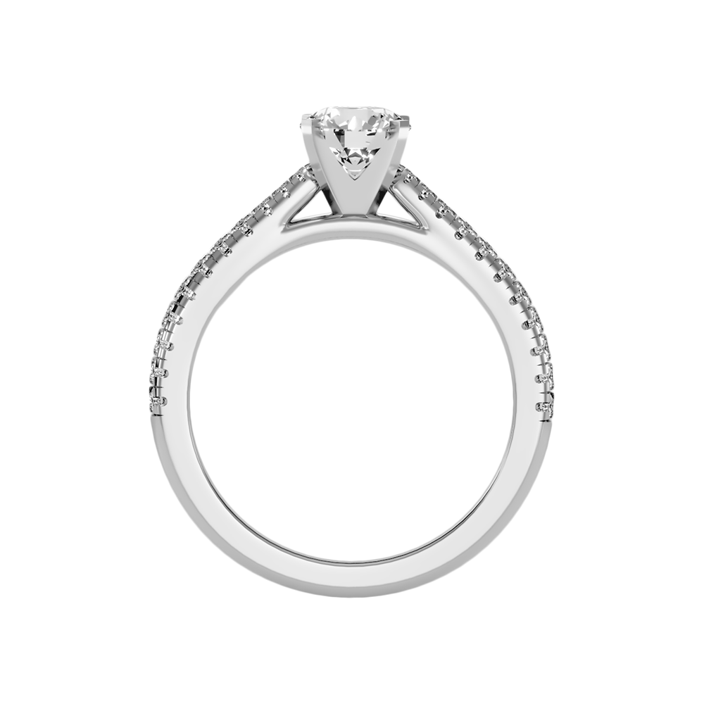Mazica Solitaire Ring In 925 Sterling Silver - Two