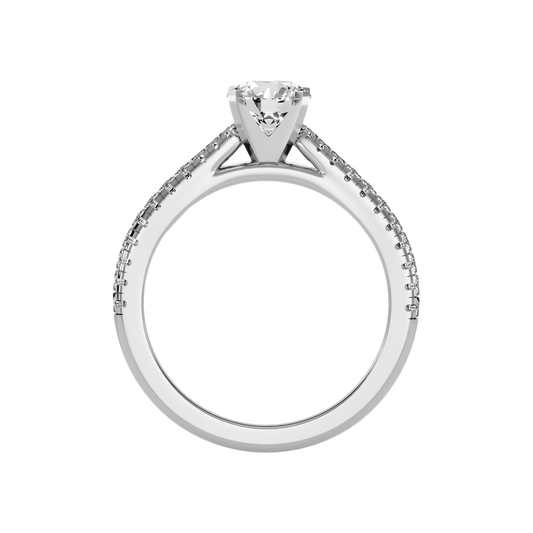 Mazica Solitaire Ring In 925 Sterling Silver - Two