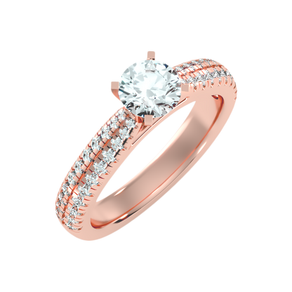 Mazica Solitaire Ring In 925 Sterling Silver - Five