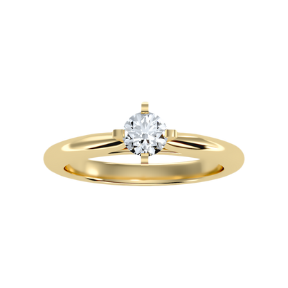 Mellifluous Solitaire Ring - Ten