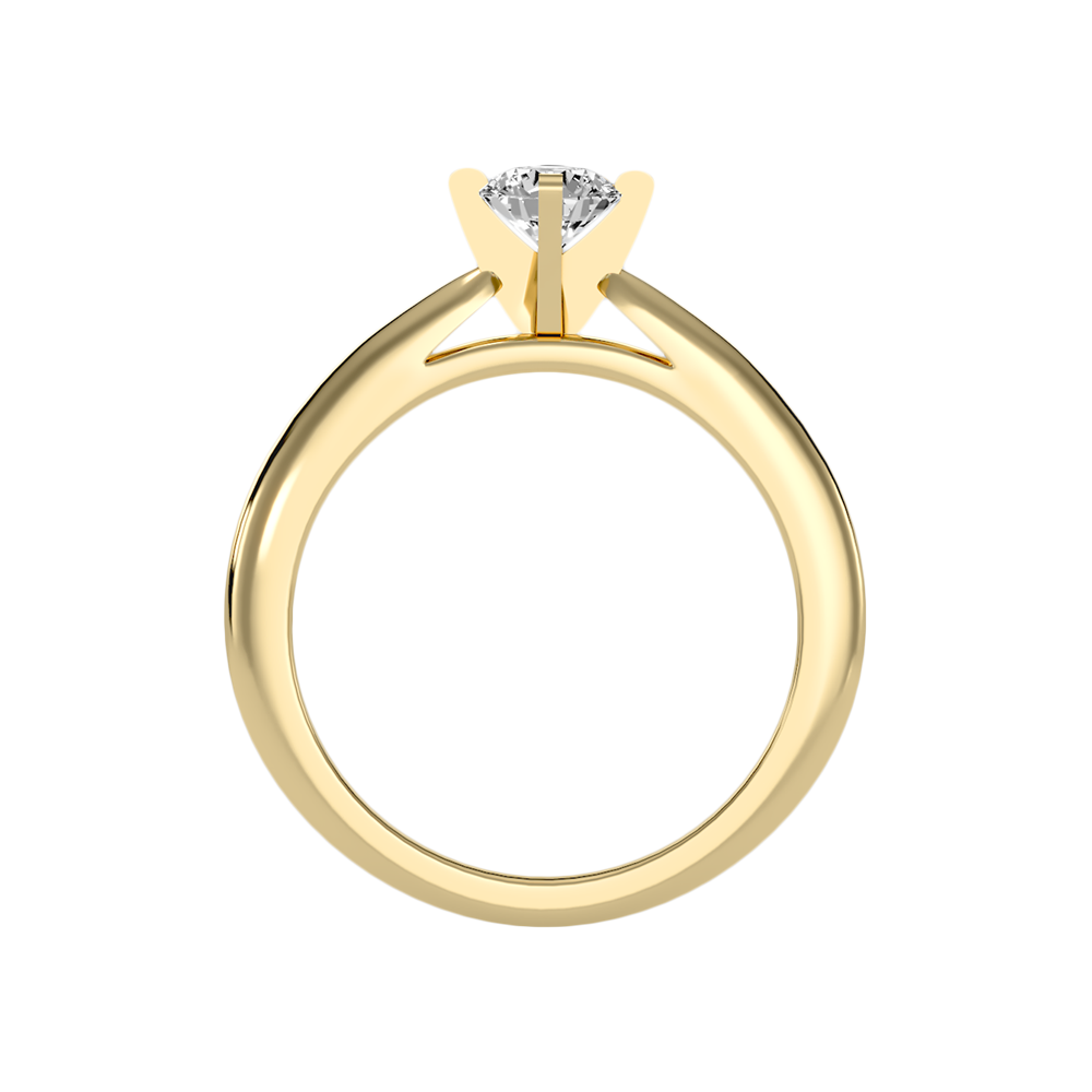 Mellifluous Solitaire Ring In 925 Sterling Silver - Twelve