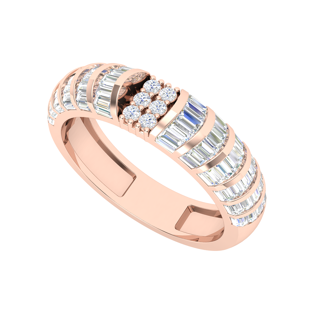 Meravellos Broad Band Ring In 925 Sterling Silver - One