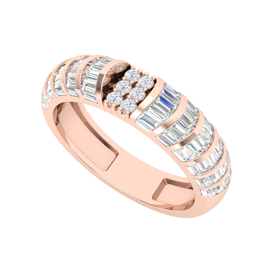 Meravellos Broad Band Ring In 925 Sterling Silver - One