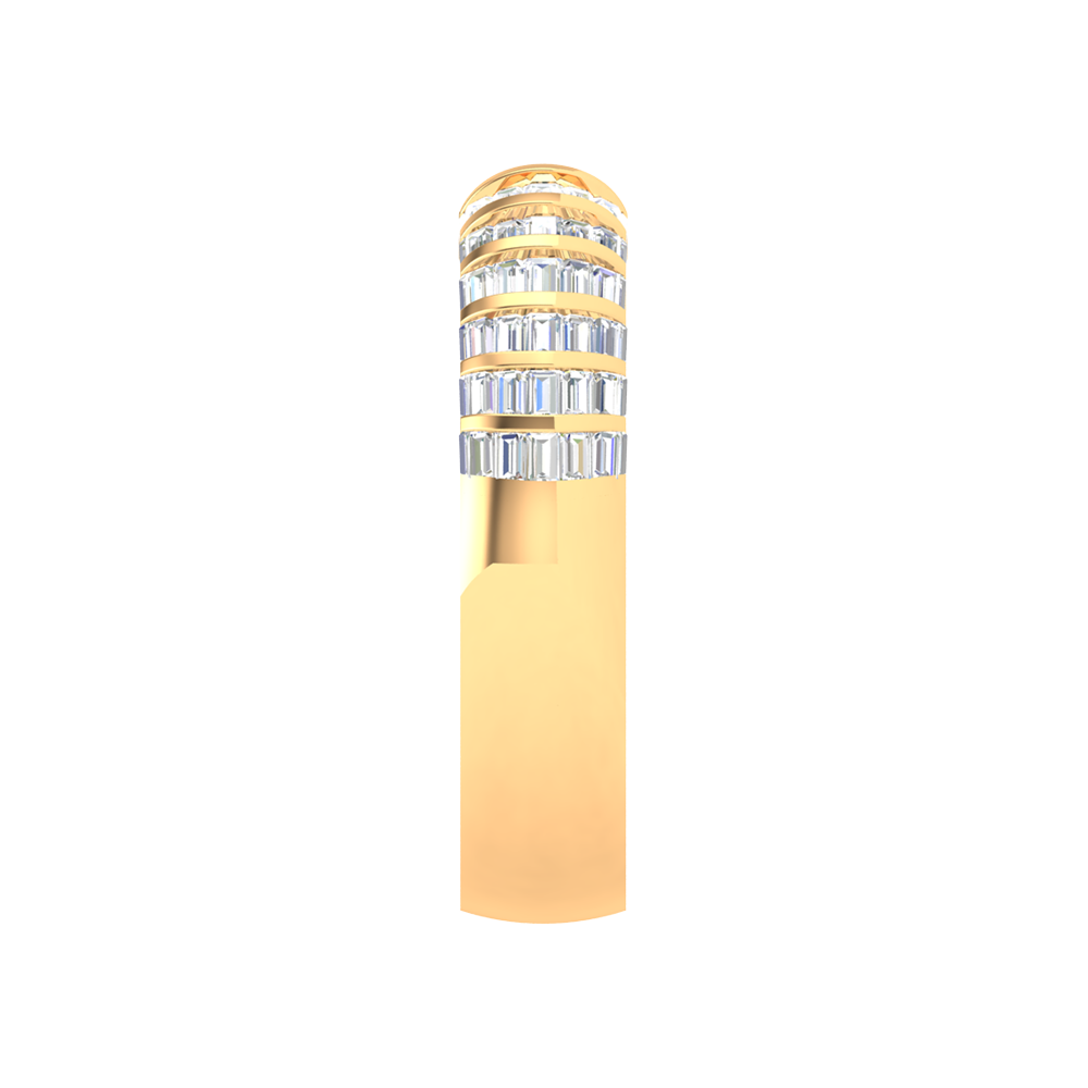 Meravellos Broad Band Ring In 925 Sterling Silver - Eleven
