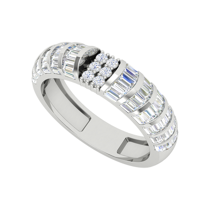 Meravellos Broad Band Ring In 925 Sterling Silver - Five