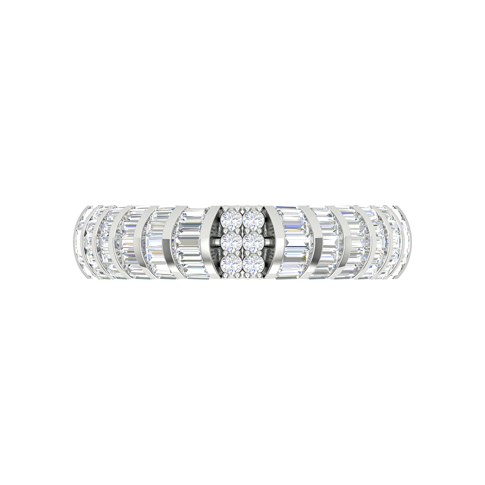 Meravellos Broad Band Ring In 925 Sterling Silver - Six