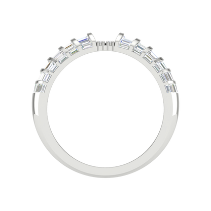 Meravellos Broad Band Ring In 925 Sterling Silver - Eight
