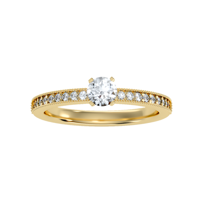 Mercy Solitaire Ring In 925 Sterling Silver - Ten