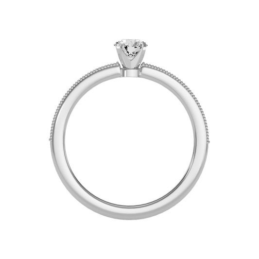 Mercy Solitaire Ring In 925 Sterling Silver - Two