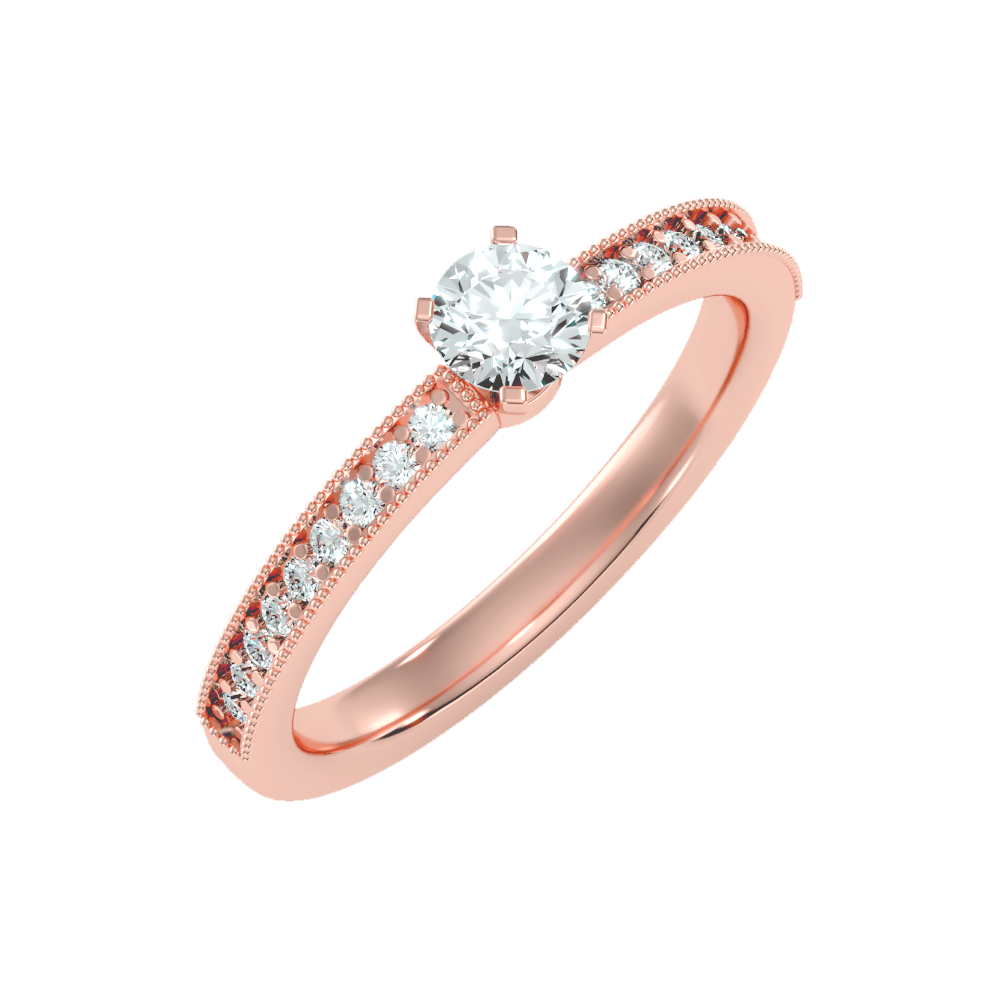 Mercy Solitaire Ring In 925 Sterling Silver - Five