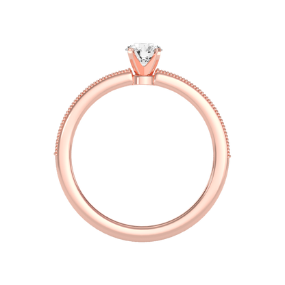 Mercy Solitaire Ring In 925 Sterling Silver - Six