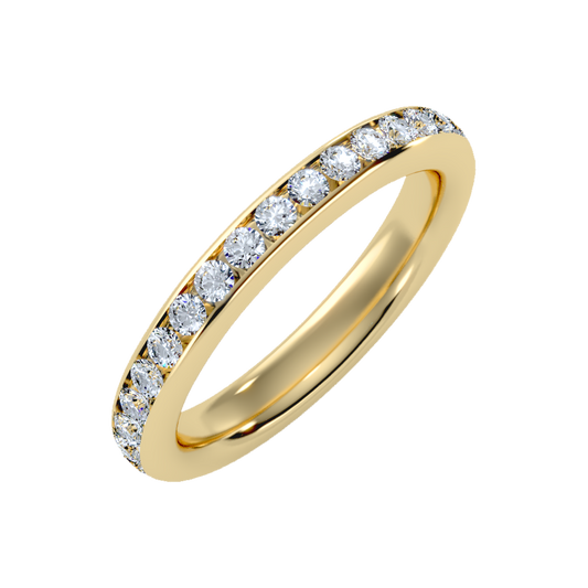 Mesmerizing Eternity Band In 925 Sterling Silver - One