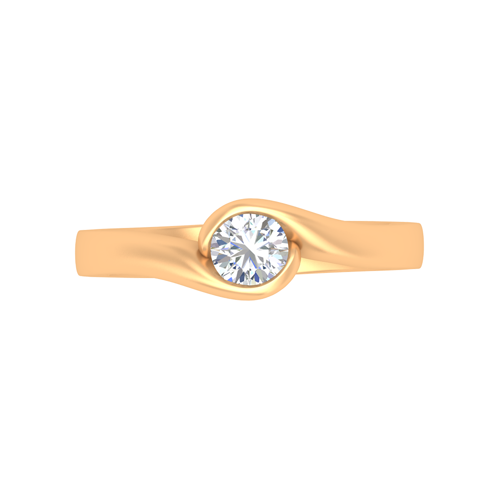 Mesmerizing Solitaire Ring In 925 Sterling Silver - Ten